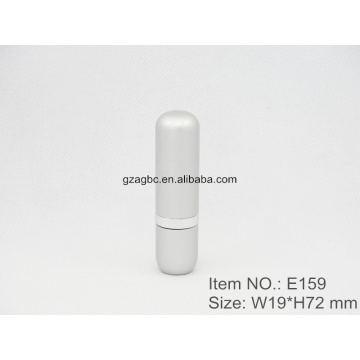 Elegante aluminio cilíndrico lápiz labial tubo contenedor E159, Copa size12.1/12.7,Custom color